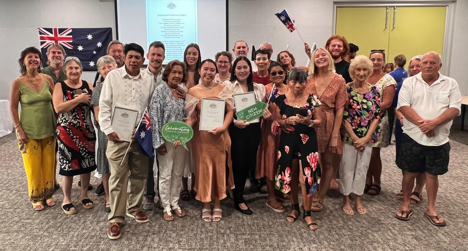 Exmouth Community welcomes four new Australians