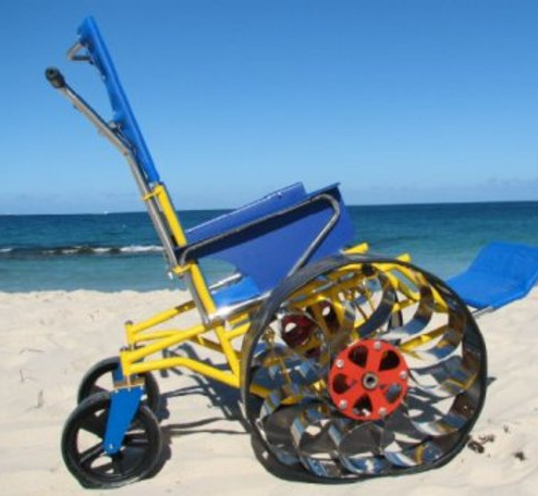 Image of Beach Trekker wheelchair available at Exmouth Yacht Club